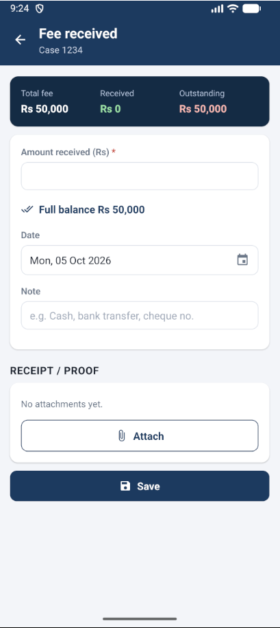 Counsel Diary: Follow every payment